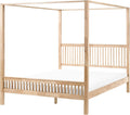Cama, Beliani, 200 cm, 180 × 200 cm, 185 cm, 211 cm, 203 cm, madeira, HellCastanho / Branco, para o quarto