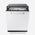 Samsung, Máquina de lavar loiça, Geschirrsp, 60 cm, 7,9 l, 43 dB, 55,2 cm, com controlo por aplicação, Branco / Preto, para uso diário