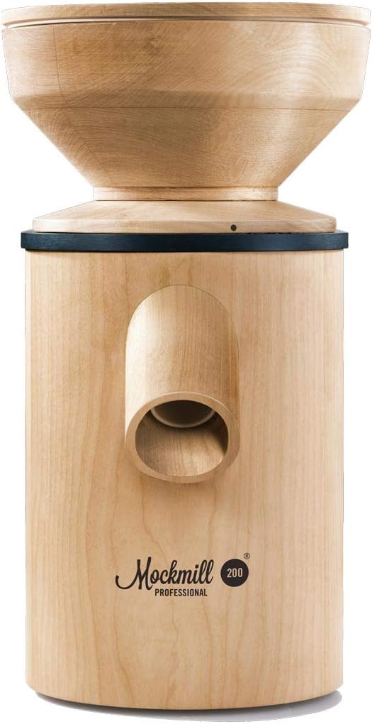 Moinho elétrico, Mockmill, Professional, 200 g, 1300g, regulável, madeira, Holz, para uso diário