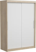 Roupeiro, Homely, 160 cm, 57 cm, 210 cm, Carvalho / Branco, para o quarto