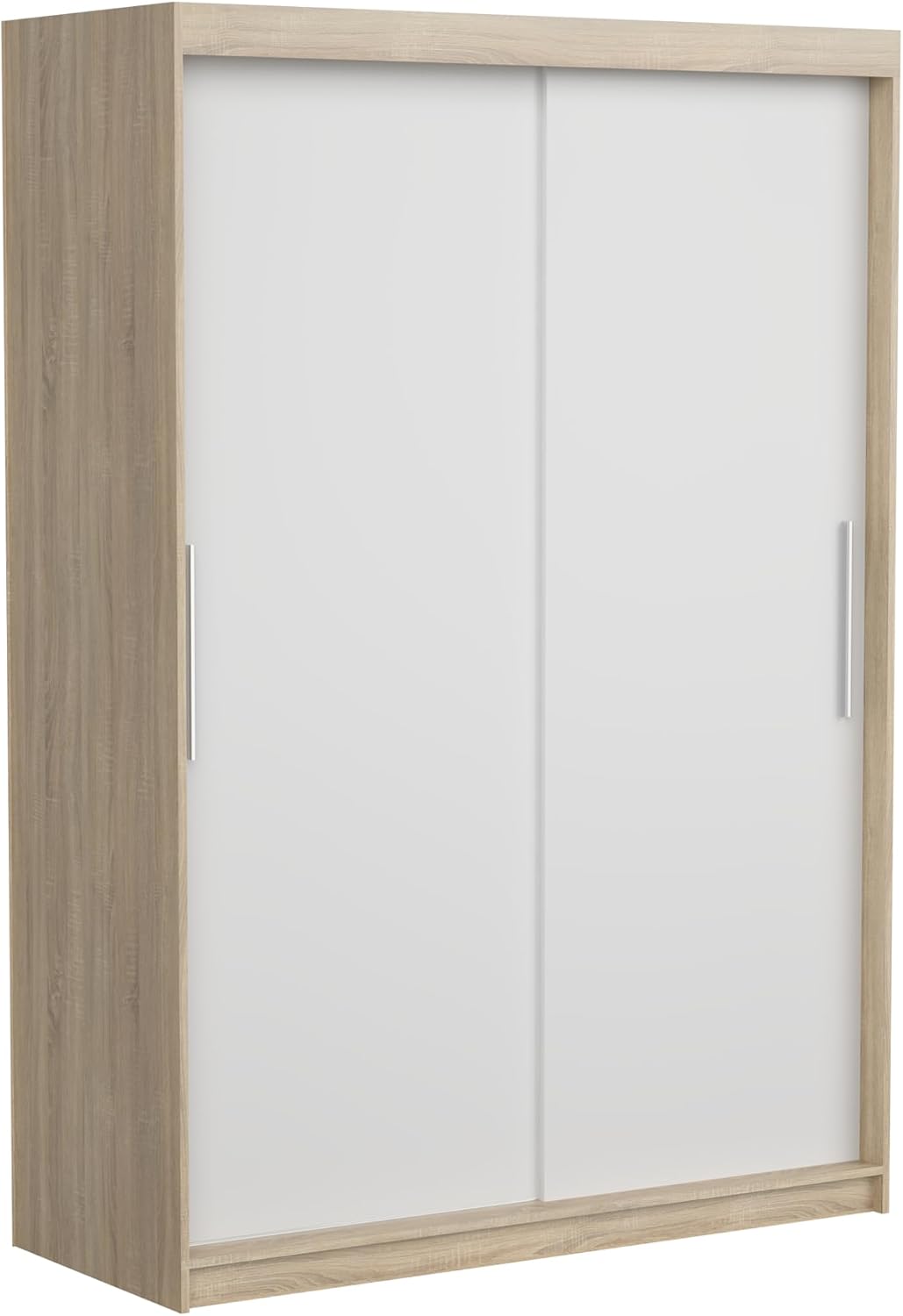 Roupeiro, Homely, 160 cm, 57 cm, 210 cm, Carvalho / Branco, para o quarto