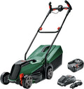Bosch, Corta-relva, Akku-Rasenm, 18V, 4,0 Ah, 32 cm, 31 l, 9,9 kg, regulável, Verde / Preto / Vermelho, para utilização no exterior