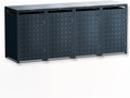 Abrigo para contentores, Metzler, 240L, 60L, 120L, 180L, resistente à água, aço, metal, Antracite, para utilização no exterior