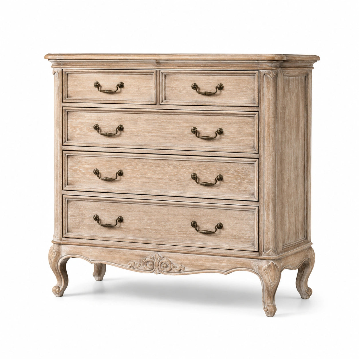 Cajonera de Madera con 5 Cajones Beige