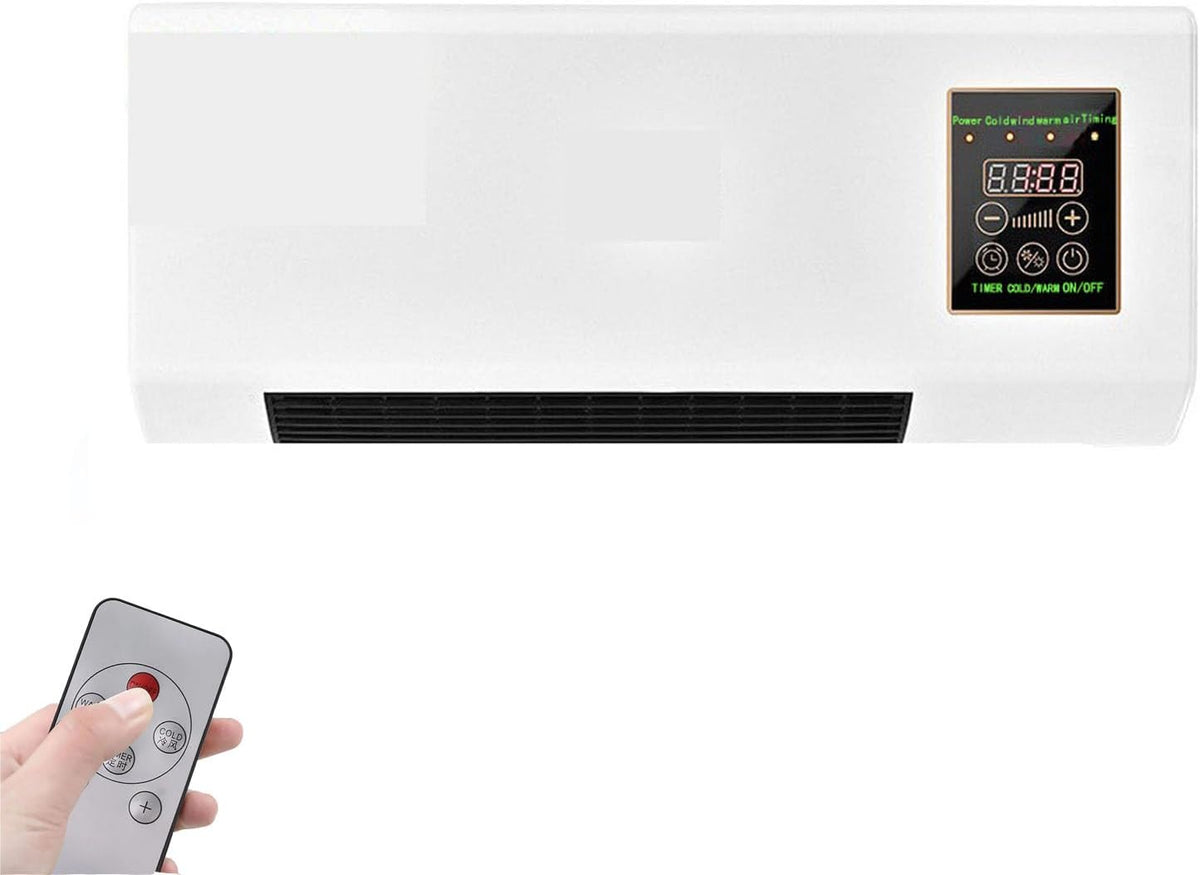 Ar condicionado portátil, Generic, 1800W, 2 kg, 12 cm, 55 × 24 × 12 cm, com comando à distância, Branco / Preto, para uso diário