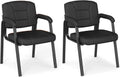 Cadeira de escritório, COSTWAY, Konferenzst, 180 kg, pele sintética, Preto, para uso diário