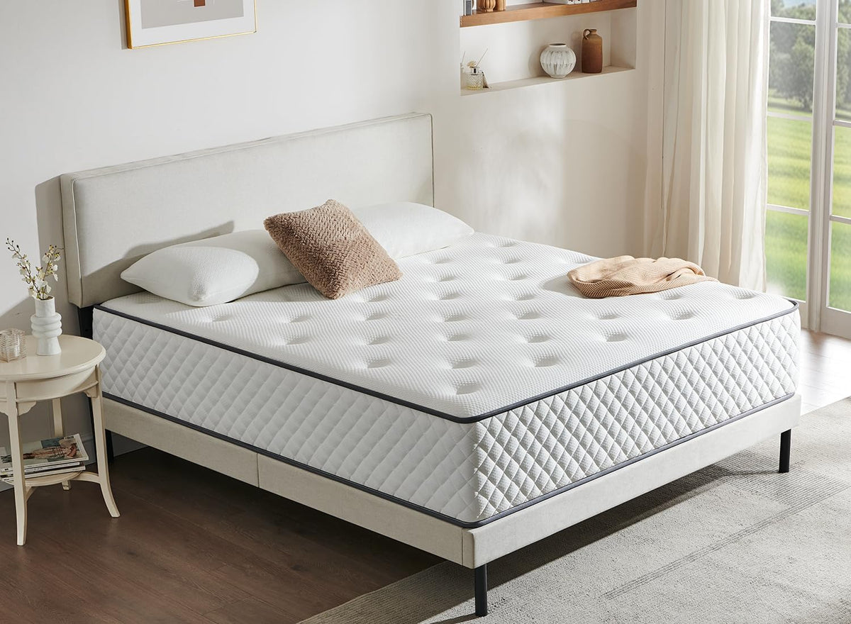 Colchão, Sleremind, 22cm, 140 × 200 cm, Branco, para o quarto