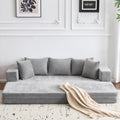 Sofá, eslohnt, 140cm, 20cm, 200 × 140cm, dobrável, tecido, Cinzento / Bege, para a sala