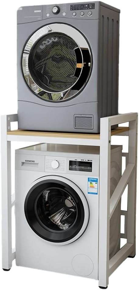 Máquina de lavar roupa, SINBINTA, 250 kg, 105 cm, 73 cm, 65 cm, 63 cm, altura regulável, regulável, aço, Branco / Holz, para uso diário