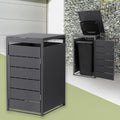 Abrigo para contentores, ML DESIGN modern living, 240L, 68 × 80 × 120 cm, aço, Antracite, para utilização no exterior
