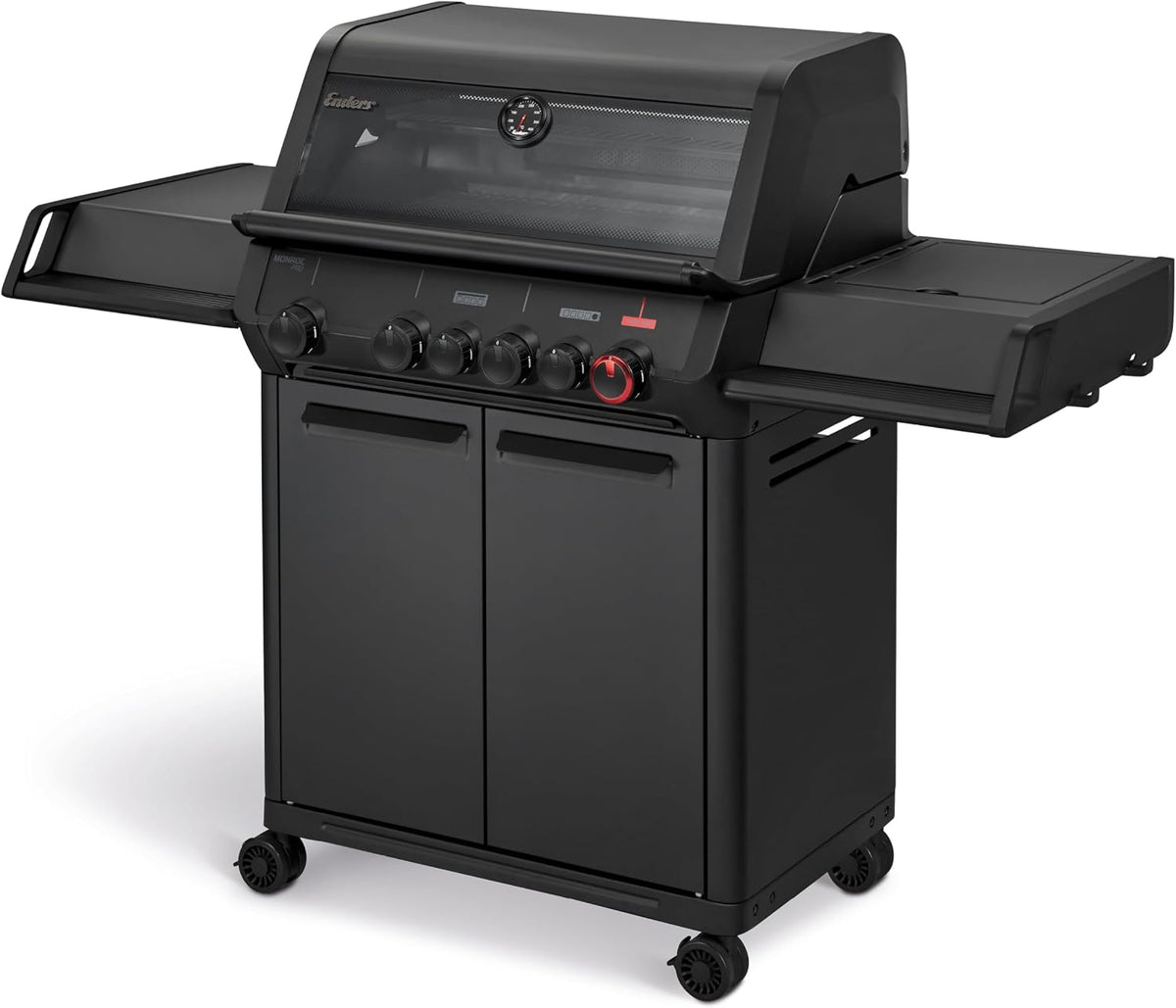 Grelhador a gás, Enders, Gasgrill, 4,2 kW, aço inoxidável, aço, Preto, para utilização no exterior