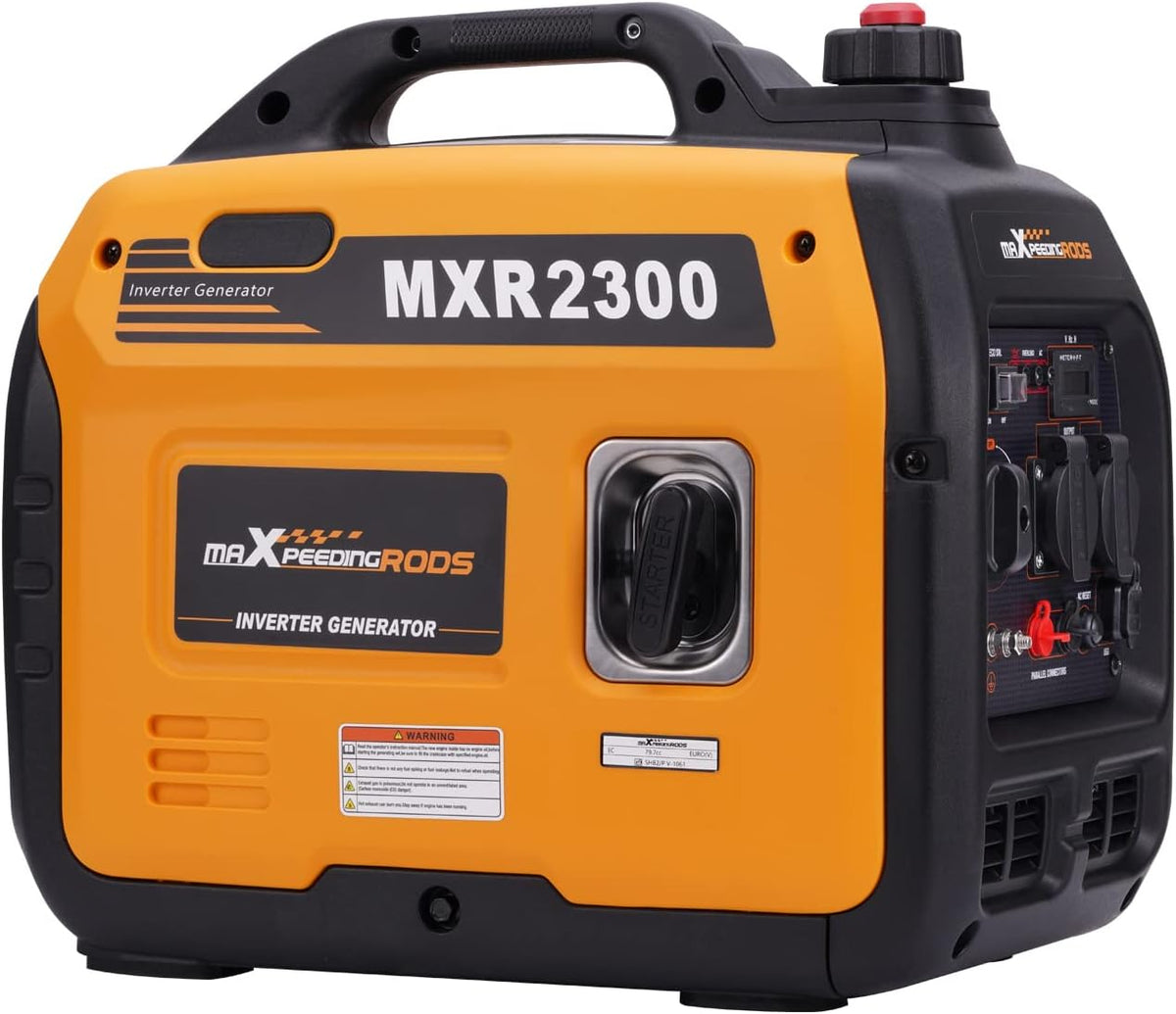 Gerador elétrico, maXpeedingrods, 2300W, 230 V, Laranja / Preto, para trabalhos de manutenção