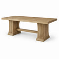 Mesa de comedor de madera de roble