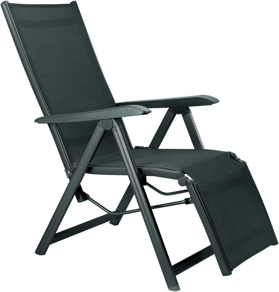 Espreguiçadeira, KETTLER, Relaxsessel, 90 cm, 61 cm, 111 cm, dobrável, regulável, alumínio, Antracite, para uso diário