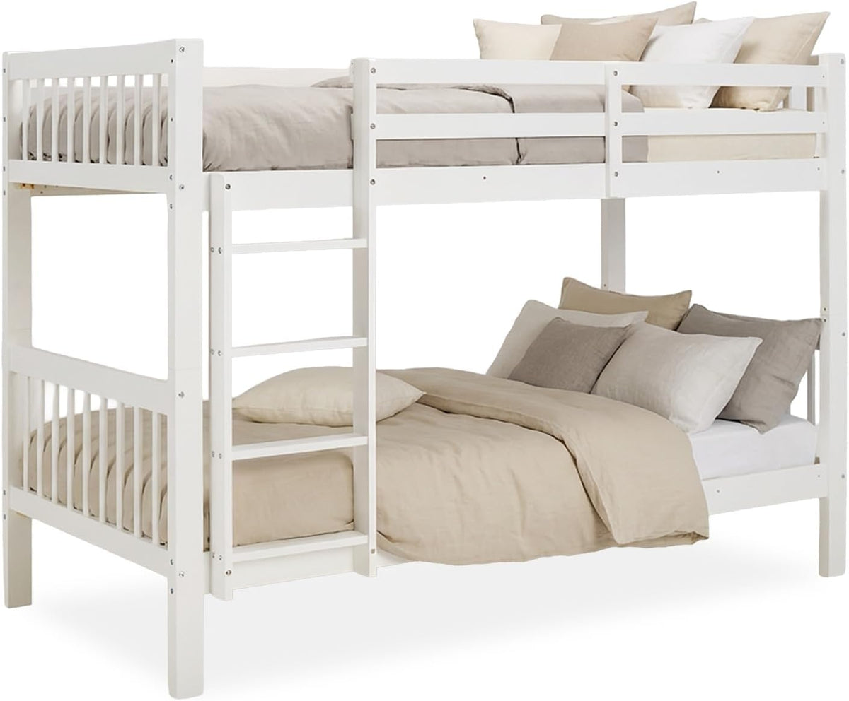 Cama, Homestyle4u, 98 cm, 75,5 cm, 23 cm, 3 cm, 31,5 cm, com colchão, madeira, Branco, para o quarto