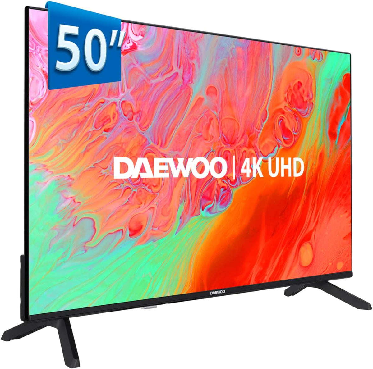 Televisor, Daewoo, 50DM65UV, 12,6 kg, com controlo por aplicação, Multicolor, para a sala
