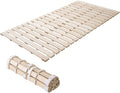 Colchão, EMOOR, Rolllatten, 200 cm, 100 × 200 cm, 100 cm, 2,5 cm, 6 kg, dobrável, com rodas, madeira, Natürlich, para o quarto