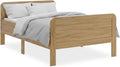 Estrutura de cama, Homestyle4u, Komfortbett, 86 cm, 128,5 × 205 × 86 cm, 120 × 200 cm, altura regulável, regulável, com portas, madeira, Natural