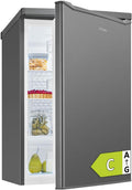 Frigorífico combinado, Bomann, 126L, 85cm, 35dB, Prateado, para uso diário