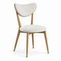 Silla de comedor madera poliéster beige