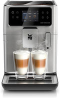 Máquina de café automática, WMF, Perfection, 37,1 cm, 15 bar, 1550 W, 250 g, 3l, com controlo por aplicação, aço inoxidável, aço, Prateado / Preto