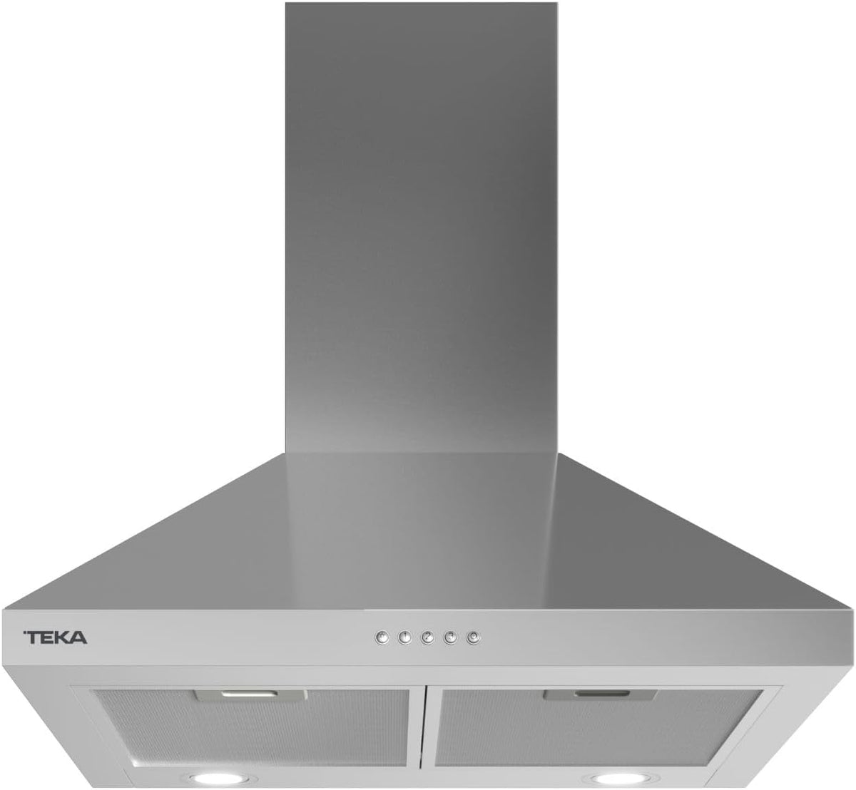 Exaustor, Teka, 60 cm, 3 Velocidades, com comando à distância, com iluminação LED, aço inoxidável, aço, Prateado, para uso diário