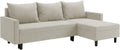 Sofá, FORNIRO 24, 215 cm, 130 cm, 199 × 130 cm, Bege, para a sala