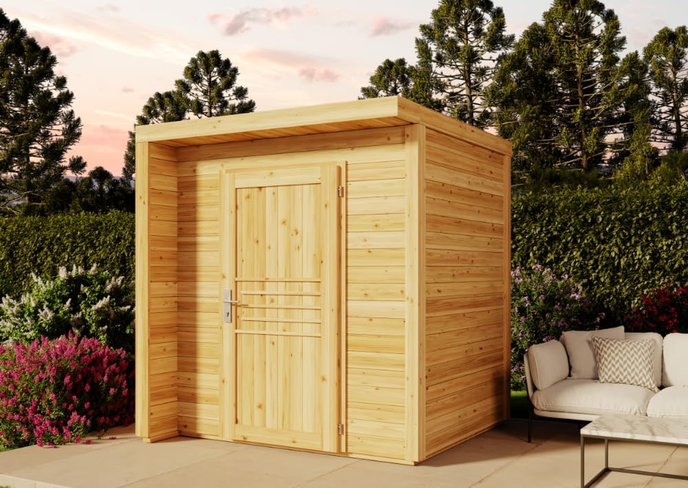 Abrigo de jardim, Alpholz, Gartenhaus, 168 cm, 202 × 168 cm, 187 cm, 85 × 187 cm, madeira, Holz, para utilização no exterior