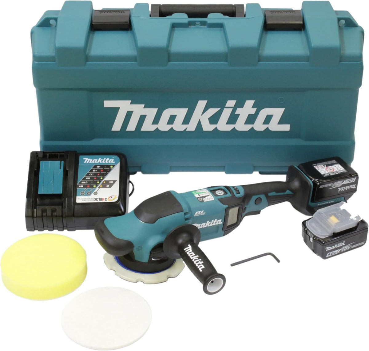 Makita, Carregador, DPO600TKX1, 18 V, 5,0 Ah, Azul / Preto, para uso diário