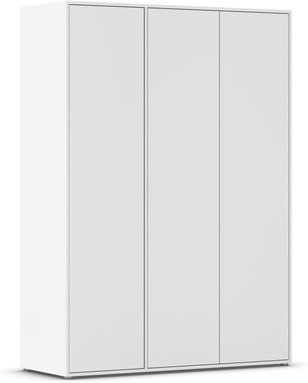 Roupeiro, Rauch Möbel, Nabila, 140 cm, 47 cm, 93 cm, 140 × 194 × 53cm, com portas, madeira, Branco, para o quarto