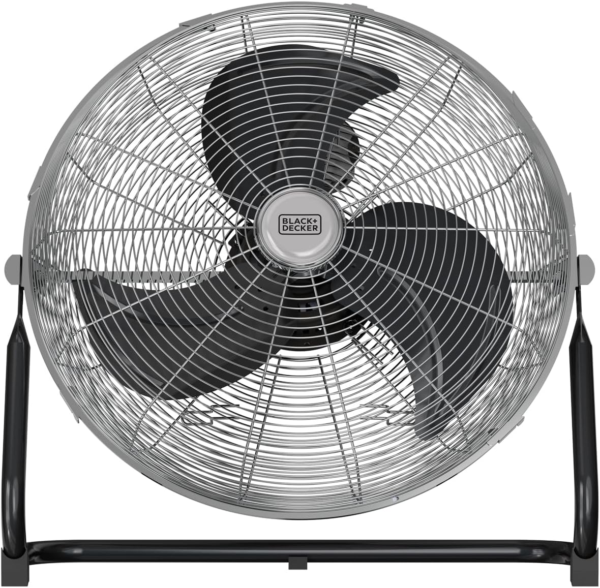 Ventoinha de mesa, BLACK+DECKER, 120W, 45 cm, 50 cm, 3 níveis, com portas, metal, Preto / Prateado, para uso diário