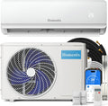 Ar condicionado split, Homestix, 17L, com comando à distância, com temporizador, com função de autolimpeza, Branco, para uso diário