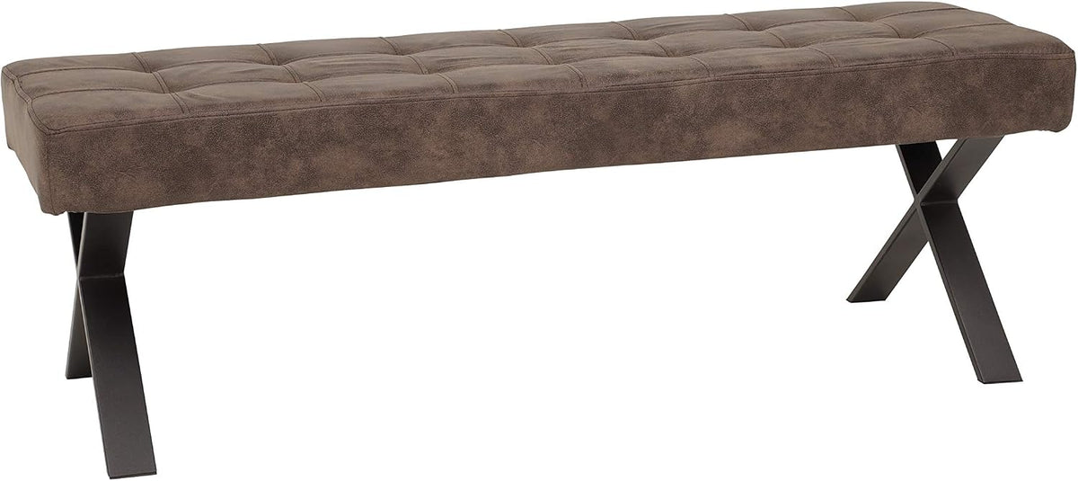 Banco, Hela Tische, 140 × 45 × 48 cm, 300 kg, 120 kg, 48 cm, 47cm, Castanho / Antracite, para uso diário