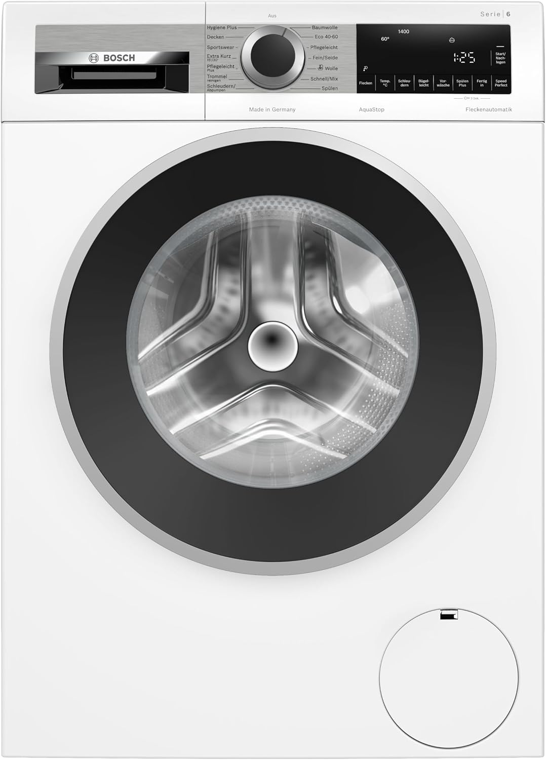 Bosch, Máquina de lavar roupa, WGG244140, 9 kg, 69 dB, classe energética A, Branco, para uso diário