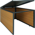 Robô corta-relva, Mendler, HWC-L45, 43 × 70 × 90cm, 43 × 90 × 70cm, madeira, plástico, Castanho / Cinzento, para utilização no exterior