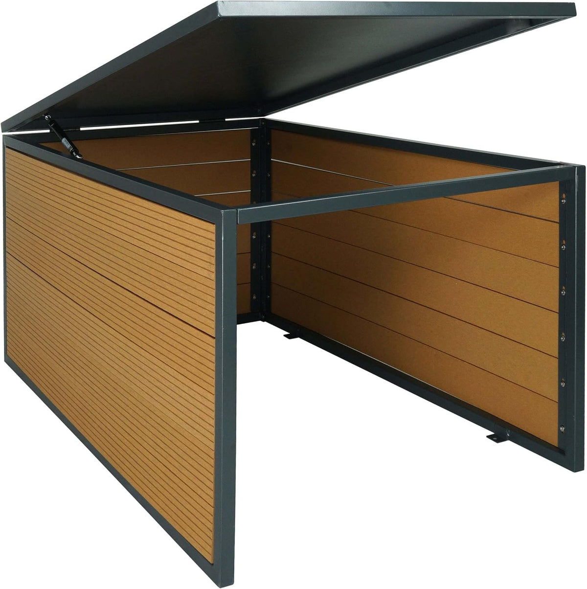 Robô corta-relva, Mendler, HWC-L45, 43 × 70 × 90cm, 43 × 90 × 70cm, madeira, plástico, Castanho / Cinzento, para utilização no exterior