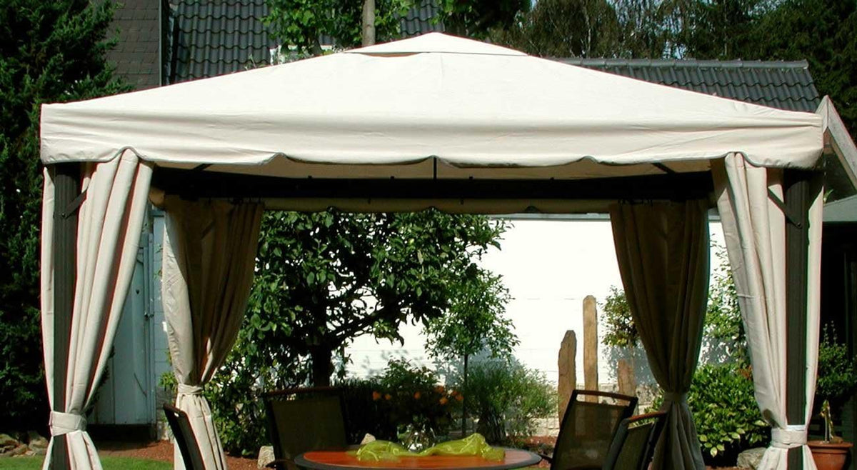 Tenda de jardim, Leco, Ersatzdach, aço, poliéster, Bege, para utilização no exterior