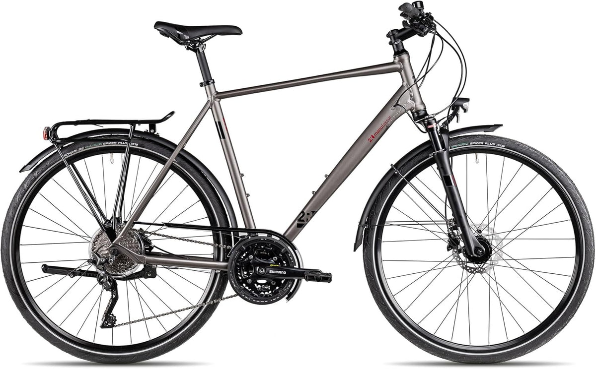 Bicicleta, 2R Manufaktur, TLX30, 28 ', com rodas, alumínio, Cinzento / Preto, para uso diário