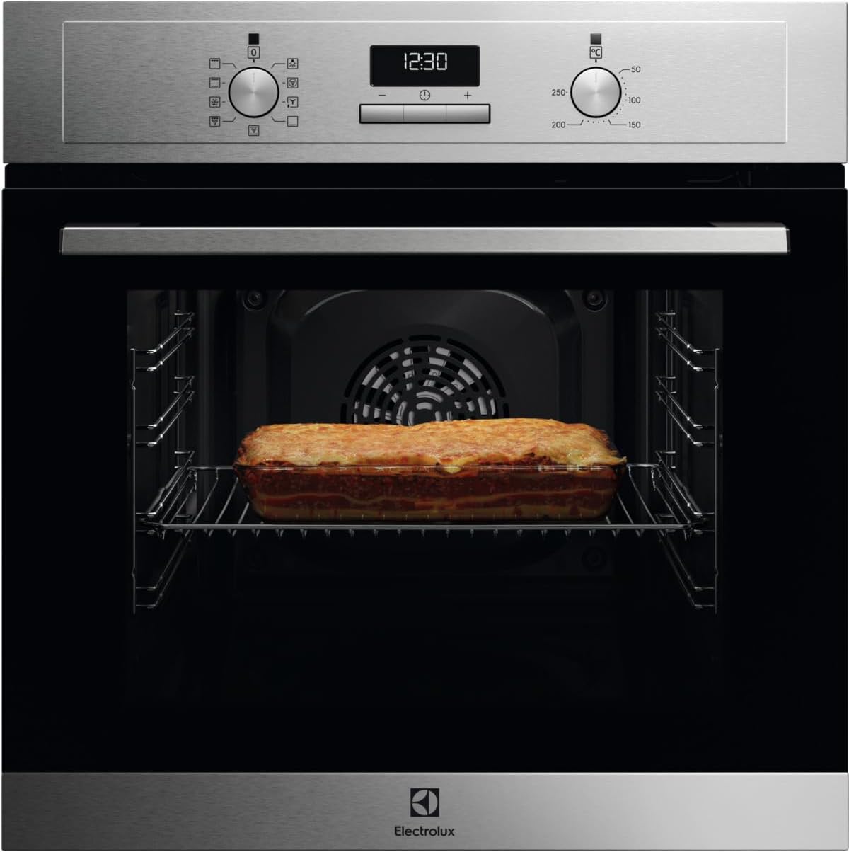 Forno de encastre, Electrolux, EOF3H40BX, 65 L, 34,6 kg, com iluminação LED, aço inoxidável, aço, Prateado, para a cozinha