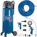 Compressor de ar, Scheppach, Kompressor, 1500W, 50 L, 10 bar, 220 l, Azul / Preto / Prateado, para trabalhos de manutenção