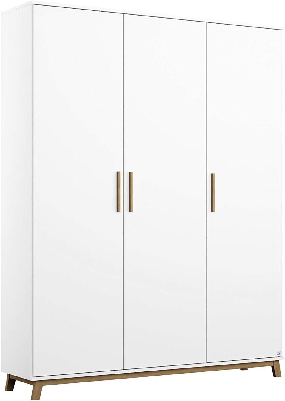 Roupeiro, Rauch Möbel, Carlsson, 136 × 203 × 53 cm, 90 cm, 45 cm, com portas, madeira, Branco / Eiche, para o quarto