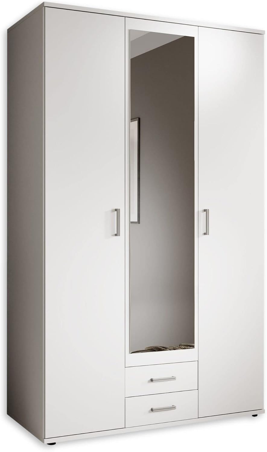 Roupeiro, Stella Trading, KARL, 55 cm, 120 × 195 × 55 cm, com portas, Branco, para o quarto