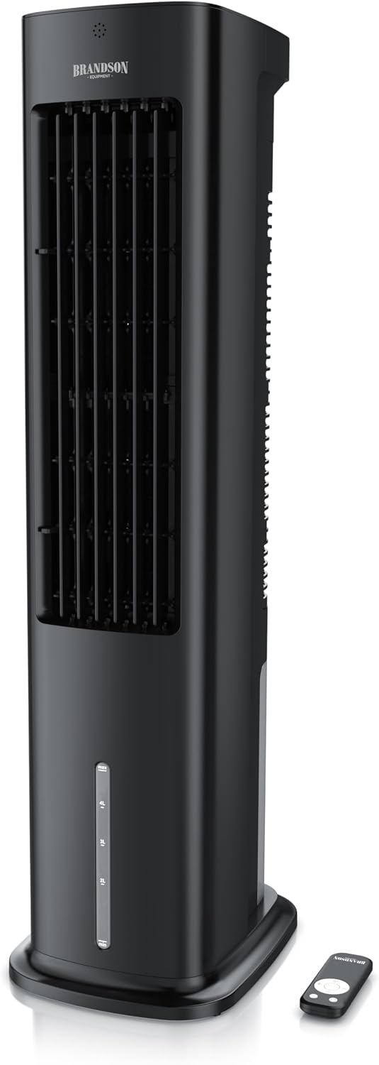 Ar condicionado portátil, Brandson, 5L, com temporizador, com bateria, Preto, para uso diário