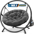 Cadeira suspensa, KESSER, 150kg, 220g, aço, poliéster, Cinzento, para uso diário