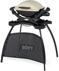 Grelhador a gás, Weber, Q1000, 32cm, 43 × 32cm, alumínio, pele, Titan, para utilização no exterior