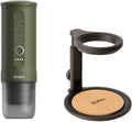 Máquina de café expresso, OutIn, Nano, 50ml, altura regulável, regulável, aço inoxidável, aço, Verde / Preto, para a cozinha