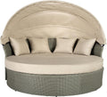 Sofá, Riess Ambiente, Outdoor, 165cm, 240 kg, dobrável, regulável, alumínio, ratã, Bege / Verde, para a sala