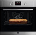 Forno elétrico, Electrolux, EOF4P46X, 72 l, 589 × 594 × 569 mm, classe energética A+, com iluminação LED, aço inoxidável, aço, Preto / Edelstahl