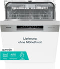 Máquina de lavar loiça, Gorenje, GI643D91X, 57,5cm, 82 × 60 × 57,5cm, 6 programas, regulável, Prateado / Branco, para uso diário