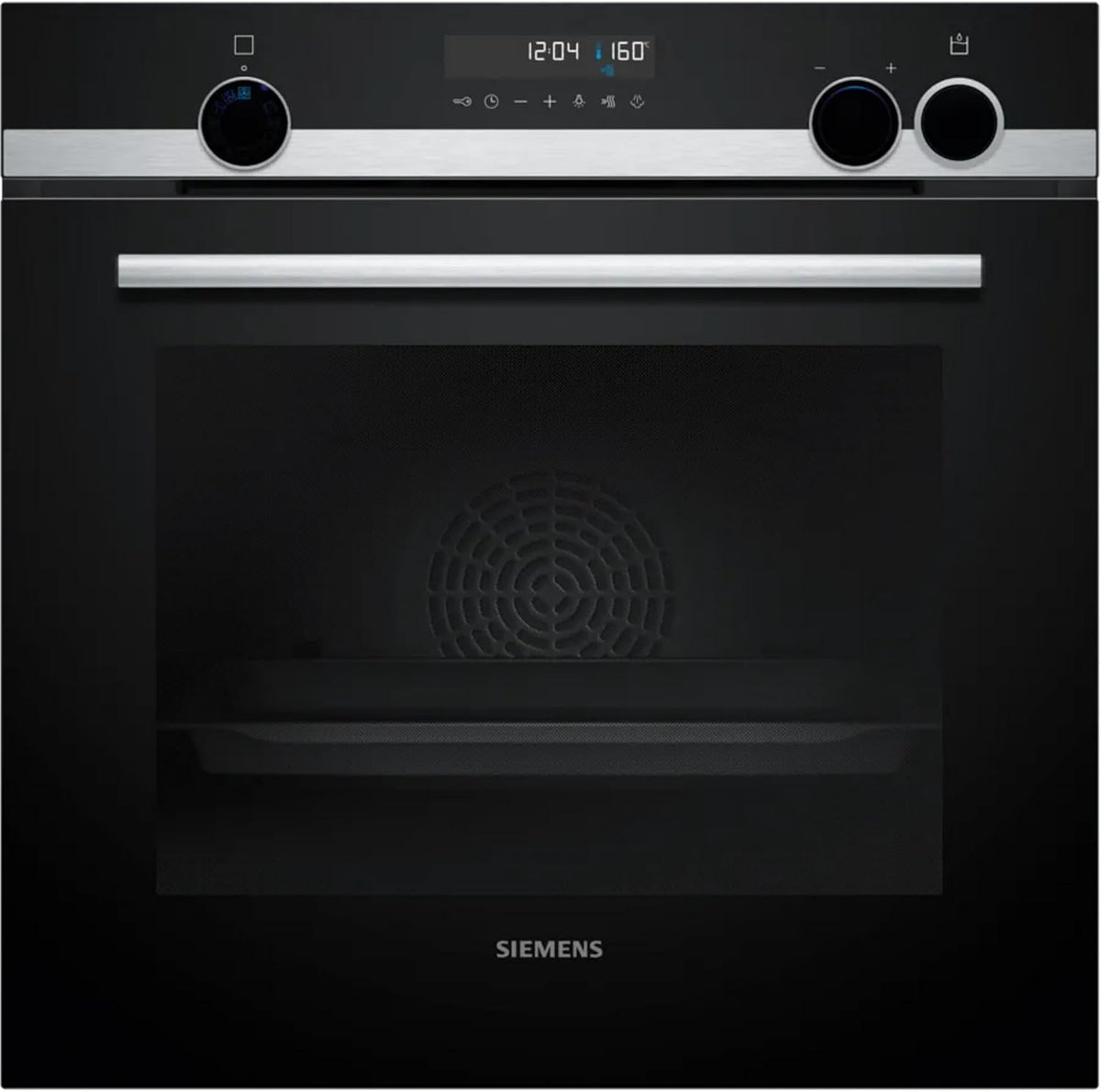 Siemens, Forno elétrico, HR578GFS7F, 60 cm, 60 × 60 cm, 30 programas, com função de autolimpeza, Preto / Prateado, para a cozinha